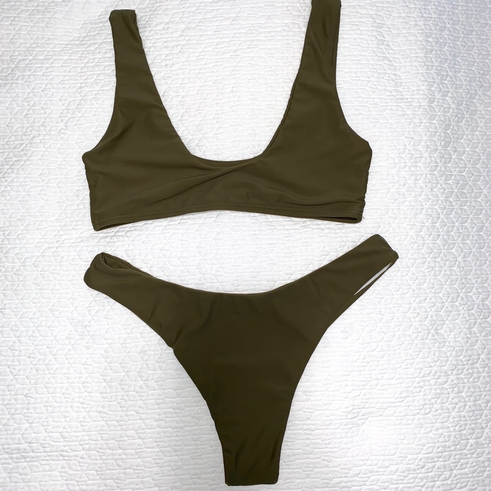 Zaful - Green bikini set